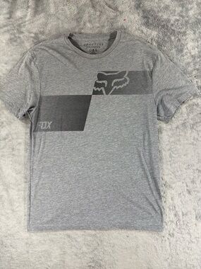 Fox Racing Active Men’s Slim Fit Graphic Tee Grey Black Large